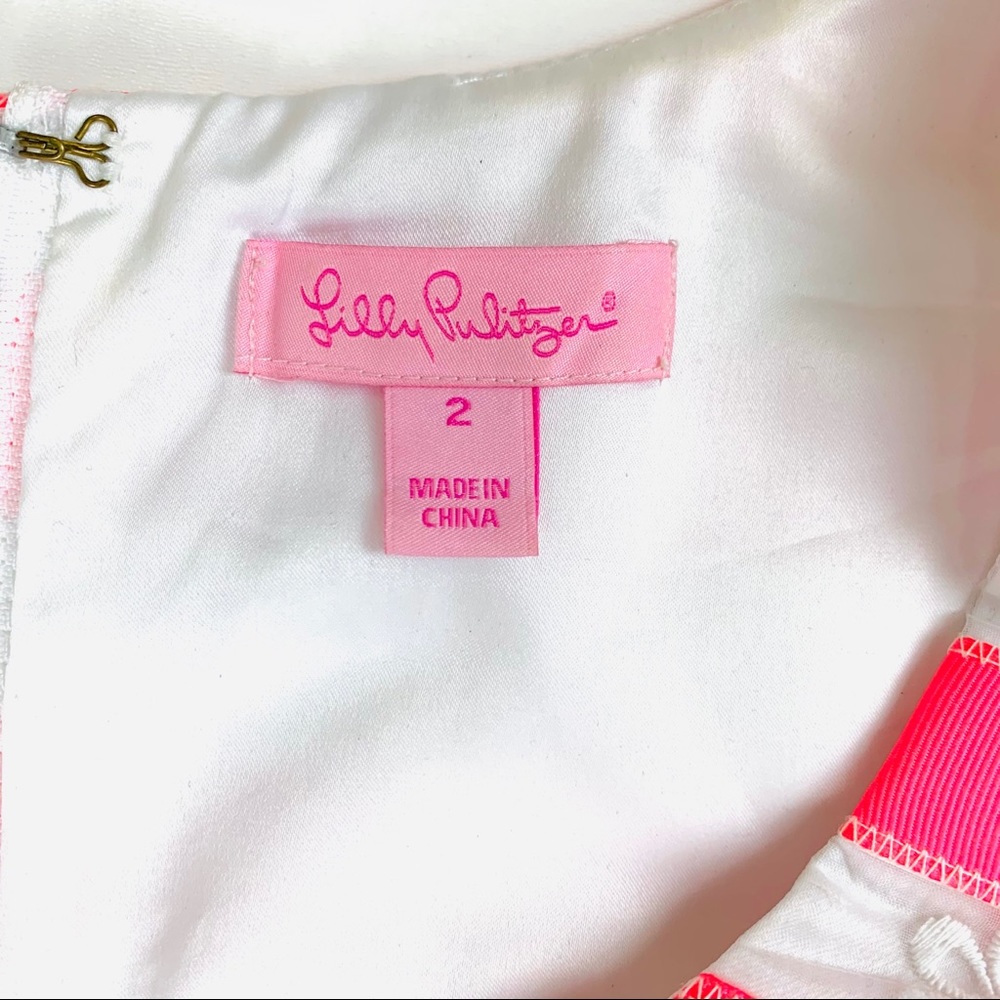 Lilly Pulitzer Pink Joslin Flutter Ribbon Stripe - Picture 7 of 8
